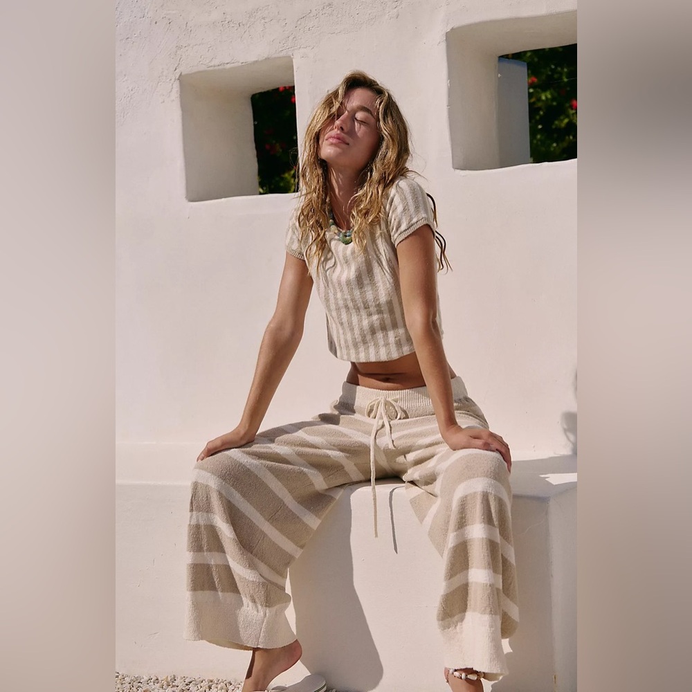 NWT FREE PEOPLE BEACH Roberta Sweater Set | Nomadic Desert Combo MSRP $128  L